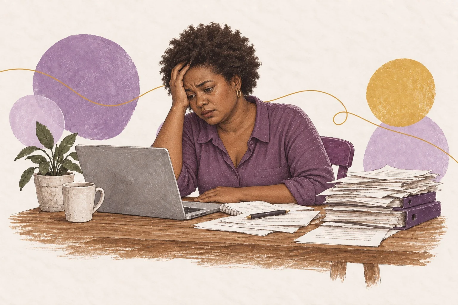 Illustration — Le Burn-out