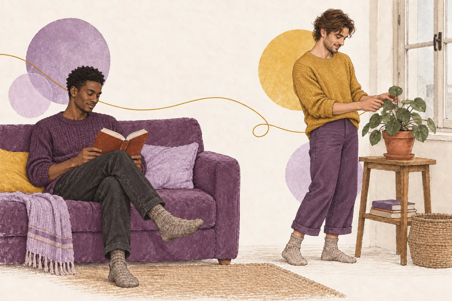 Illustration — Le couple, confinement et sérénité